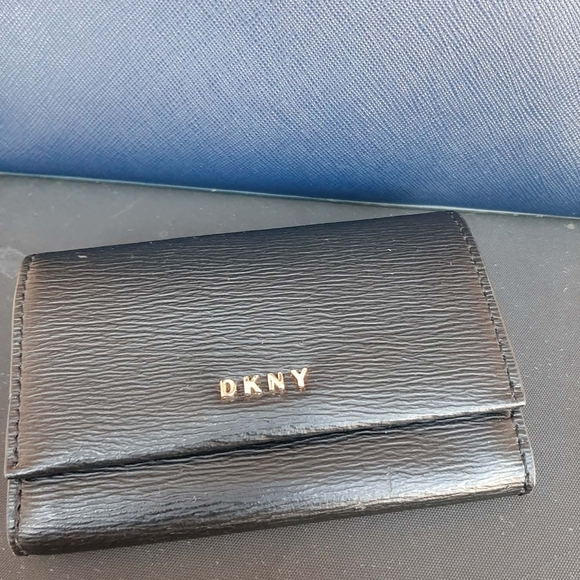 DKNY Y2K Midnight Blue & Black Saffiano Leather 3 Pc Set F/ 1998 - Picture 5 of 10